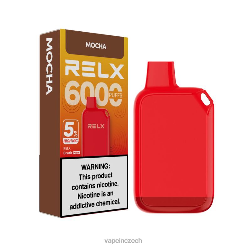 Vape Shop Brno - RELX Crush Pocket 6000 5% vysoké nic moka HB2N825