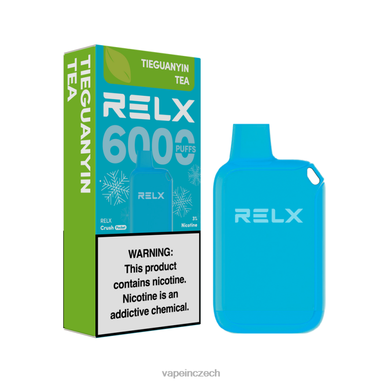 Vape Shop Brno - RELX Crush Pocket 6000 ledových čaj tieguanyin HB2N822