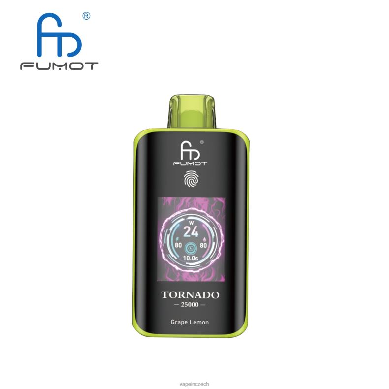 Vape Czech Republic - hroznový citron Fumot Tornado 25 000 jednorázových vaků 2PX246