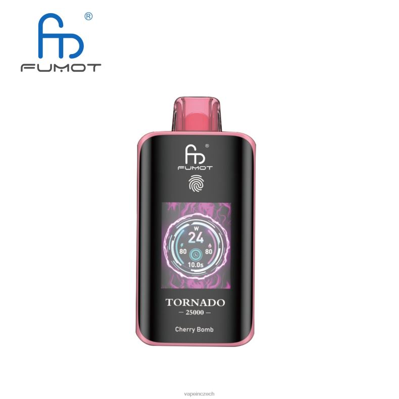 Vape Shop Brno - třešňová bomba Fumot Tornado 25 000 jednorázových vaků 2PX244