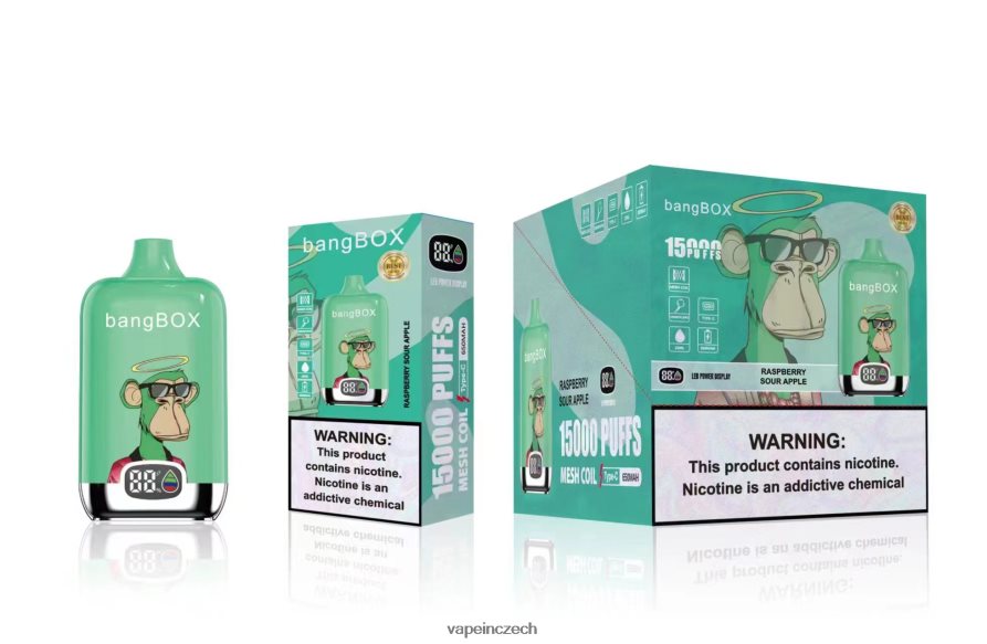 Vape Czech Republic - Bang Box 15 000 šluků N8BLR442 malinové kyselé jablko