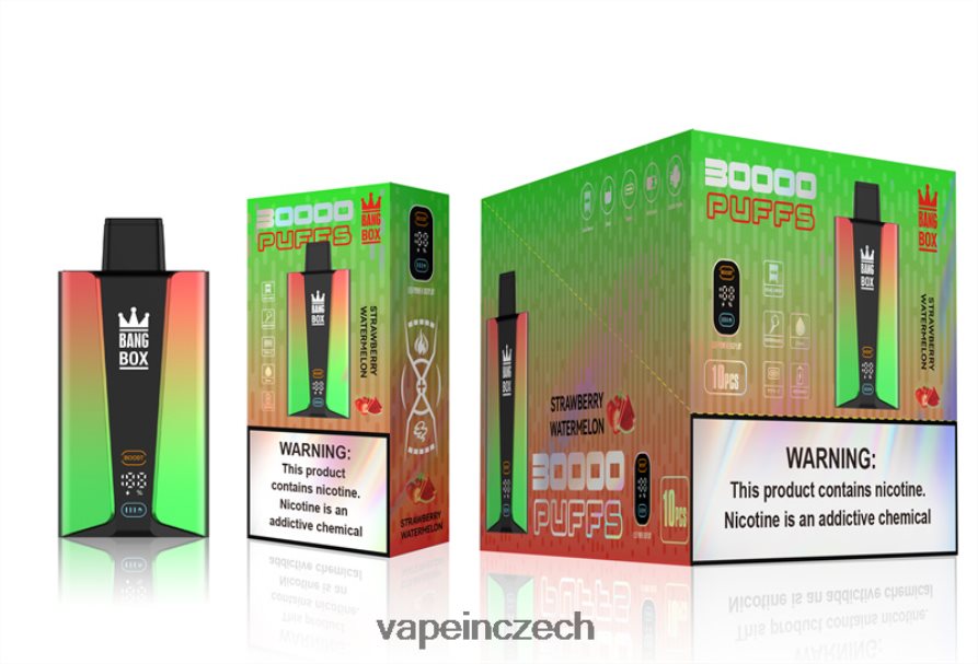 Vape Czech Republic - Bang Box Inteligentní obrazovka 30 000 tahů N8BLR475 jahodový meloun