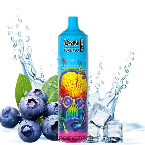 Vape Czech Republic - borůvka na ledě UWIN CRYSTAL 35k jednorázové vapy L8HL2P384
