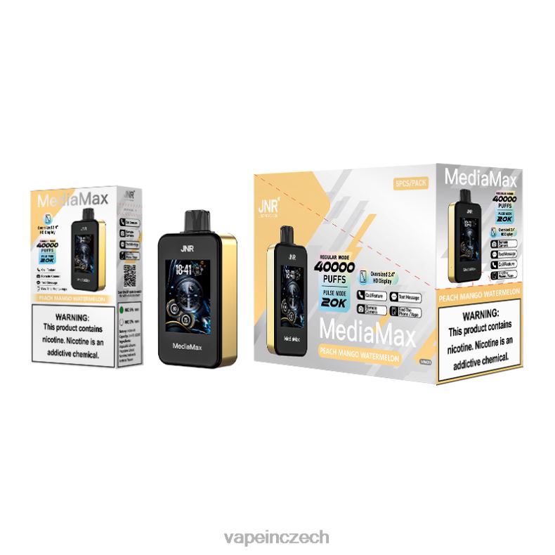 Vape Czech Republic - broskev mango vodní meloun JNR MediaMax 40 tis 4LVJ215