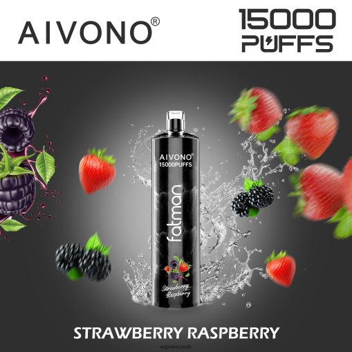 Vape Czech Republic - jahoda malina Aivono FATMAN 15 000 L8HL2P15