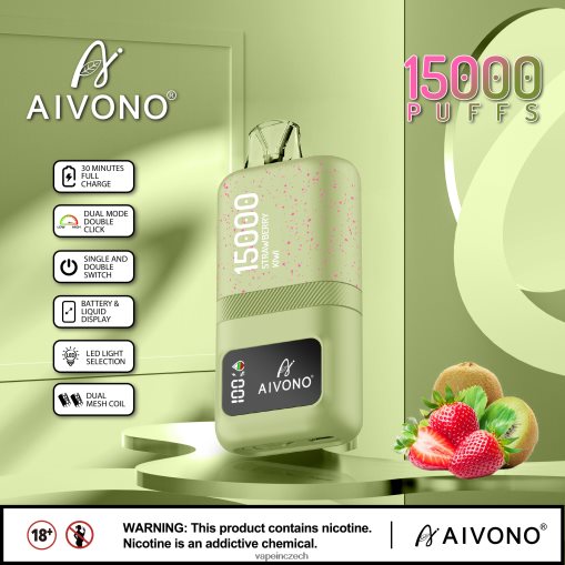 Vape Czech Republic - jahodové kiwi Aivono AIM magic 15 000 L8HL2P63