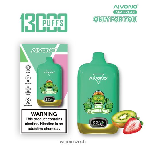 Vape Czech Republic - kiwi jahoda Aivono AIM FREAK 13 000 L8HL2P246