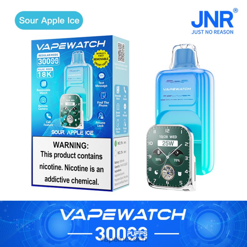 Vape Czech Republic - kyselý jablečný led JNR vape hodinky 4LVJ25
