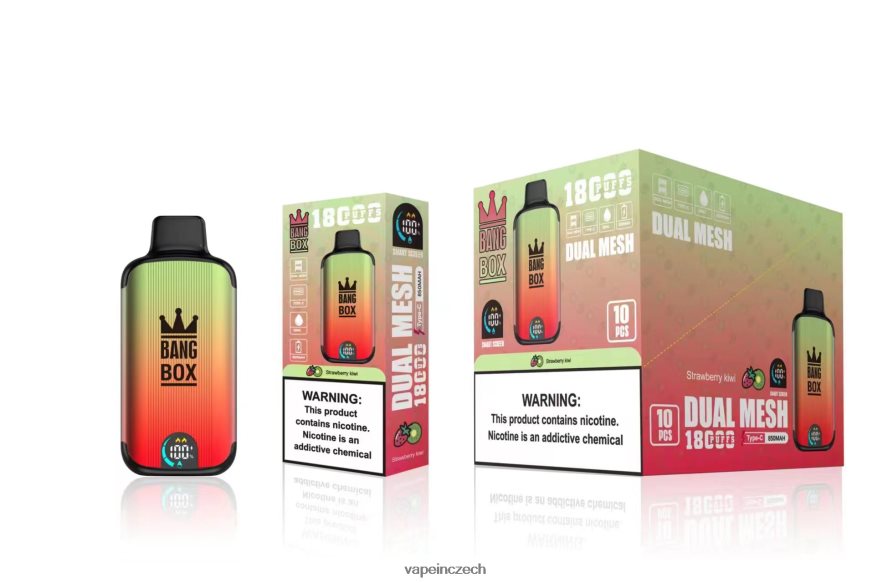Vape In Czech - Bang Box 18 000 tahů N8BLR492 jahodové kiwi
