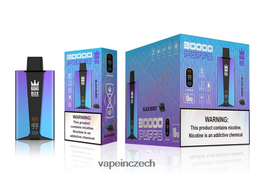 Vape In Czech - Bang Box Inteligentní obrazovka 30 000 tahů N8BLR477 černý výbuch