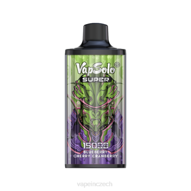 Vape In Czech - Vapsolo SUPER jednorázová vapa borůvka třešeň brusinka RV28128