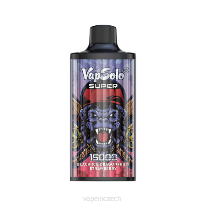 Vape In Czech - Vapsolo SUPER jednorázová vapa černá ledová drangofruit jahoda RV28125
