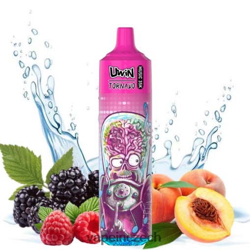 Vape In Czech - broskvové bobule UWIN CRYSTAL 35k jednorázové vapy L8HL2P392