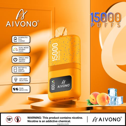 Vape In Czech - broskvový led Aivono AIM magic 15 000 L8HL2P59