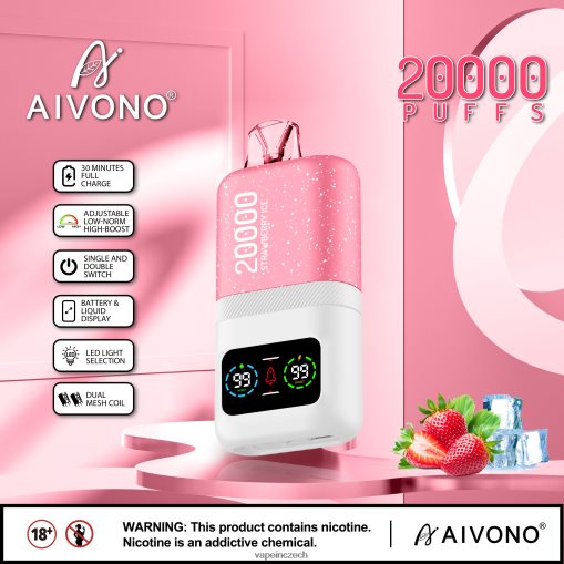 Vape In Czech - jahodový led Aivono AIM magic 20 000 L8HL2P74