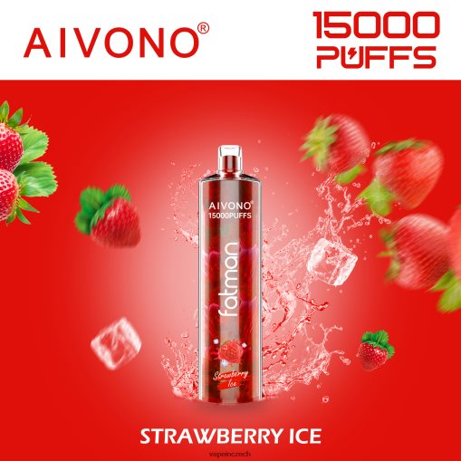 Vape In Czech - jahodový led Aivono FATMAN 15 000 L8HL2P11
