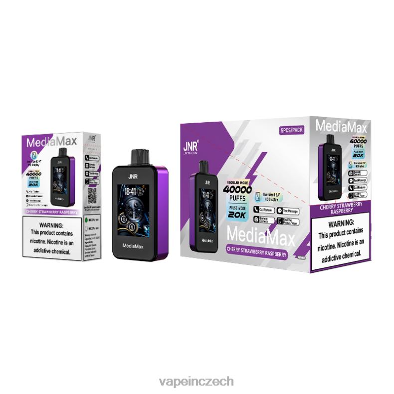 Vape Pen - třešeň jahoda malina JNR MediaMax 40 tis 4LVJ214