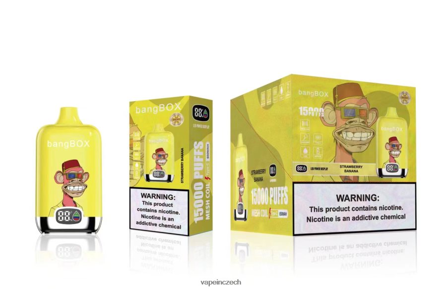Vape Shop Brno - Bang Box 15 000 šluků N8BLR443 jahodový banán