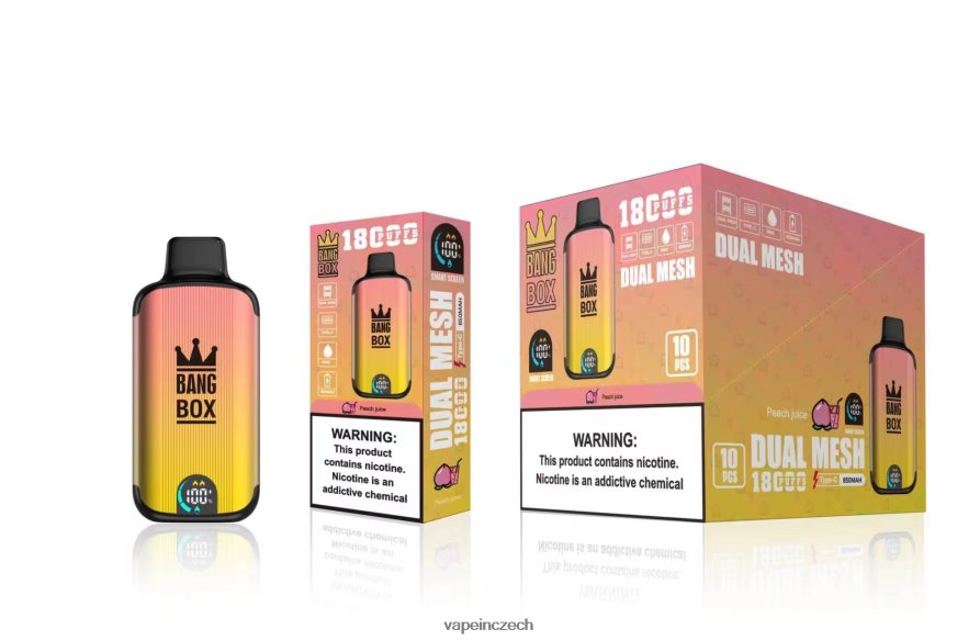Vape Shop Brno - Bang Box 18 000 tahů N8BLR491 broskvová šťáva