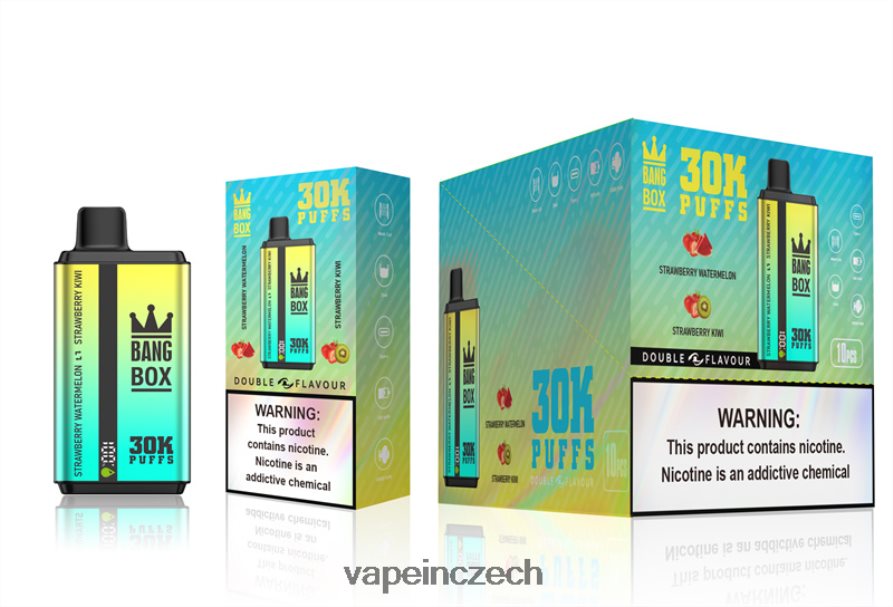 Vape Shop Brno - Bang Box 30 000 tahů duální příchutě N8BLR464 jahodový meloun & jahodové kiwi