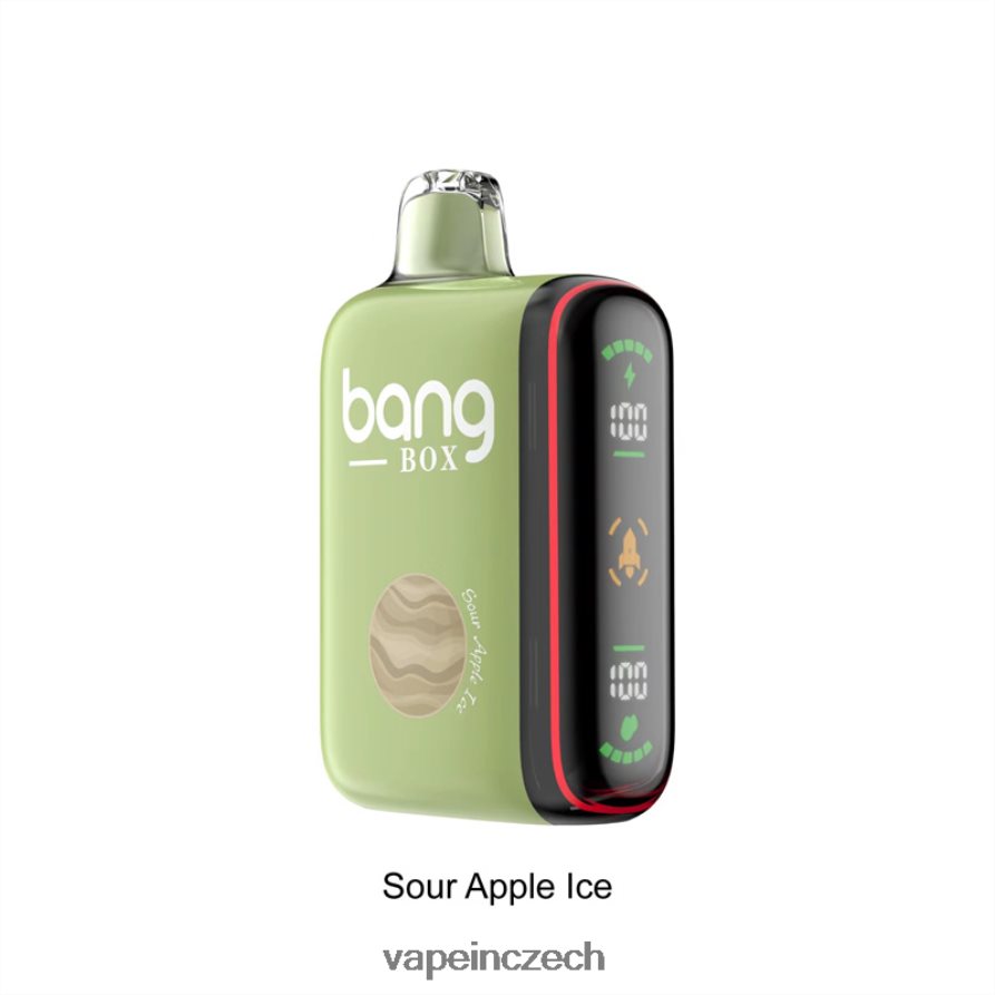 Vape Shop Brno - Bang Box Inteligentní displej napájení 9000-18000 tahů N8BLR428 kyselý jablečný led