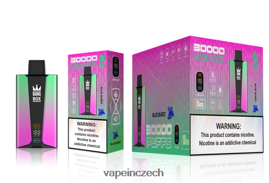 Vape Shop Brno - Bang Box Inteligentní obrazovka 30 000 tahů N8BLR482 modrý výbuch