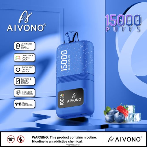Vape Shop Brno - modrý razz led Aivono AIM magic 15 000 L8HL2P64