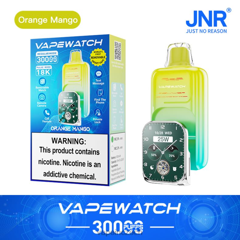 Vape Shop Brno - oranžové mango JNR vape hodinky 4LVJ22