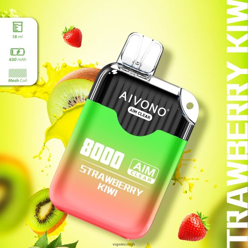 Vape Czech Republic - jahodové kiwi Aivono AIM CLEAR 8000 L8HL2P210