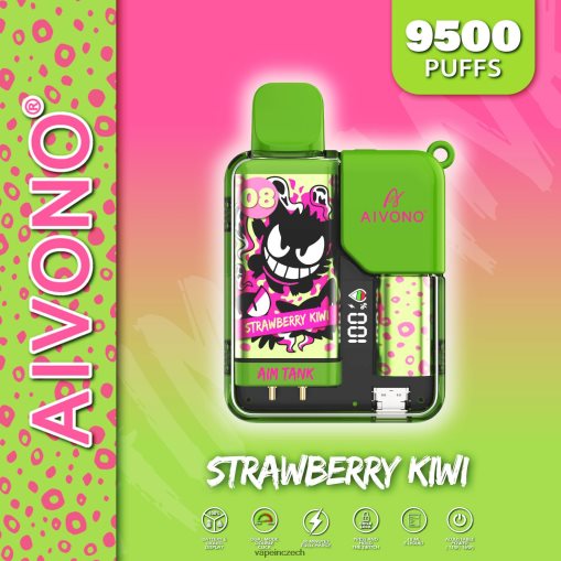 Vape In Czech - jahodové kiwi Aivono AIM TANK 9500 L8HL2P47