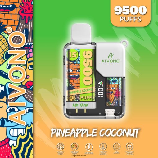 Vape Shop Brno - ananasový kokos Aivono AIM TANK 9500 L8HL2P40