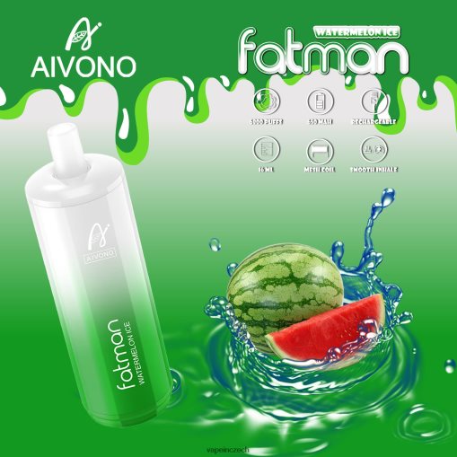 Vape Shop Brno - melounový led Aivono FATMAN 6800 L8HL2P28