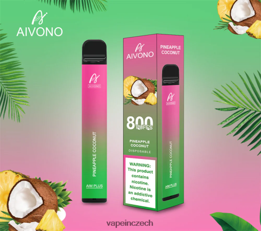 Vape In Czech - ananasový kokos Aivono AIM PLUS 800 L8HL2P200