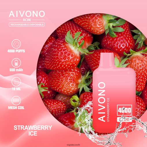 Vape Shop Brno - jahodový led Aivono AIM BOXX 4000 L8HL2P226