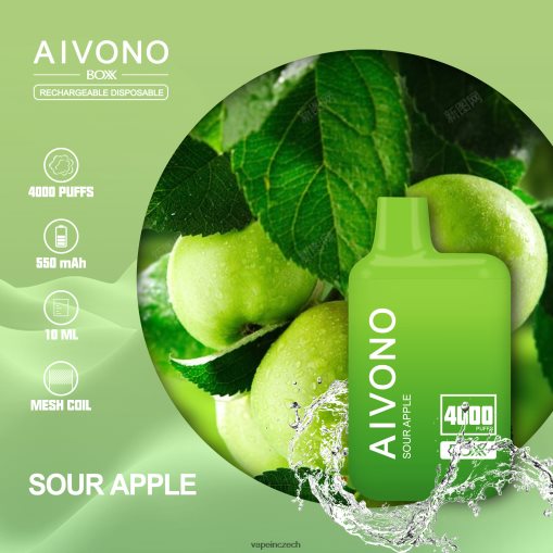 Vape Shop Brno - kyselé jablko Aivono AIM BOXX 4000 L8HL2P220