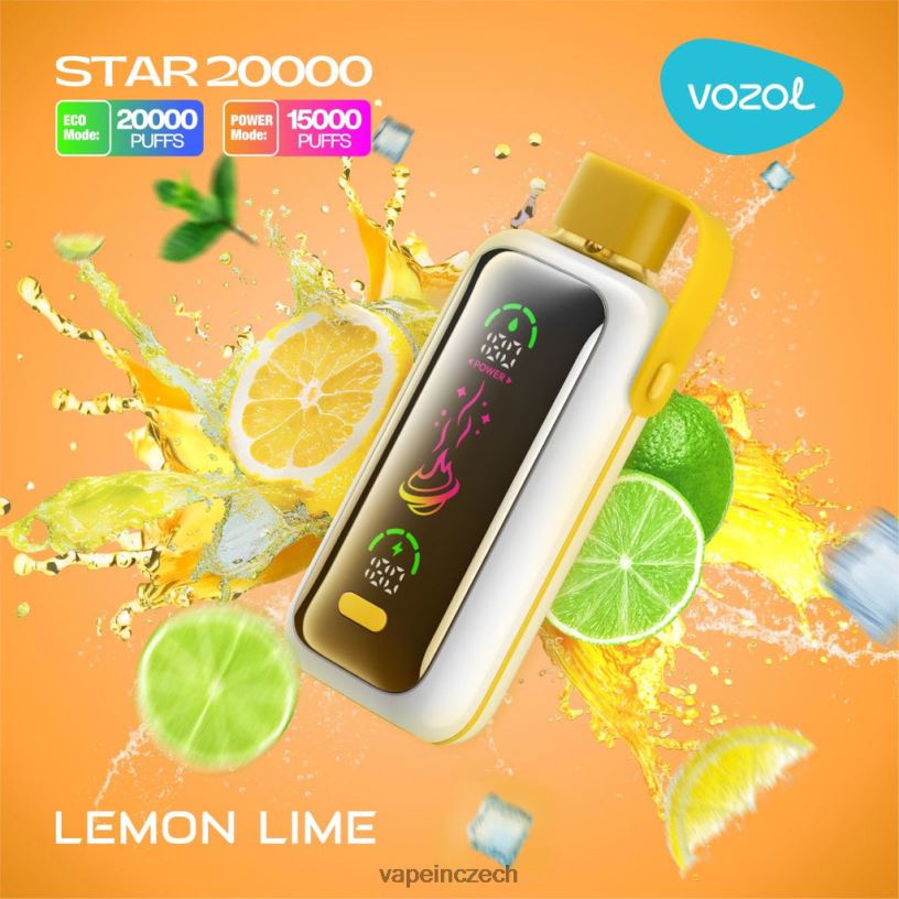 Vape Bez Nikotinu - citronová limetka VOZOL STAR 20 000 V2BRV11