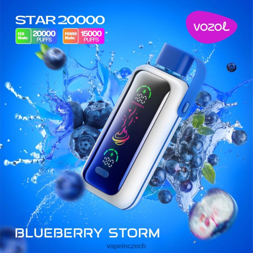 Vape Czech Republic - borůvková bouře VOZOL STAR 20 000 V2BRV5