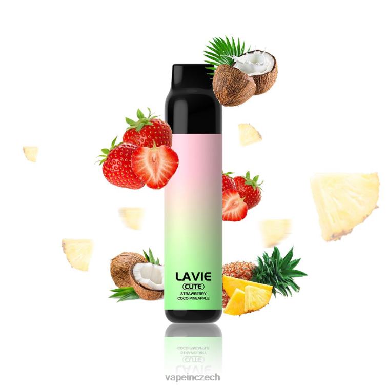 Vape Czech Republic - jahodové kokosové jablko X6N40291 LAVIE BAR 3000 šluků