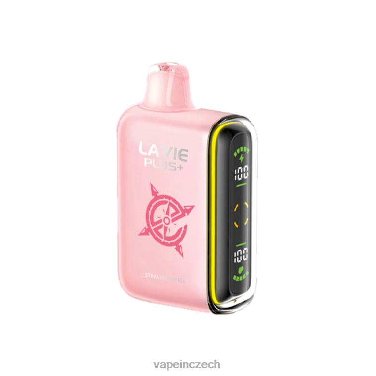 Vape In Czech - jahodový led X6N40104 LAVIE PLUS 15 000 šluků