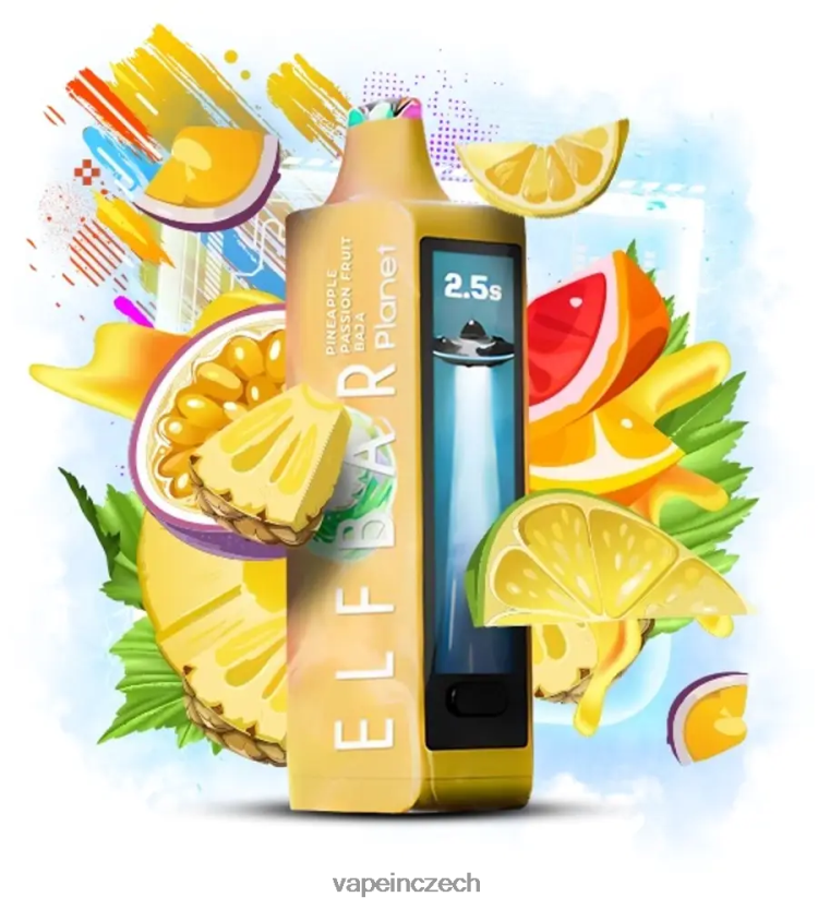 Vape Czech Republic - Elf Bar Planet 25 000 ananas mučenka baja F0824R27