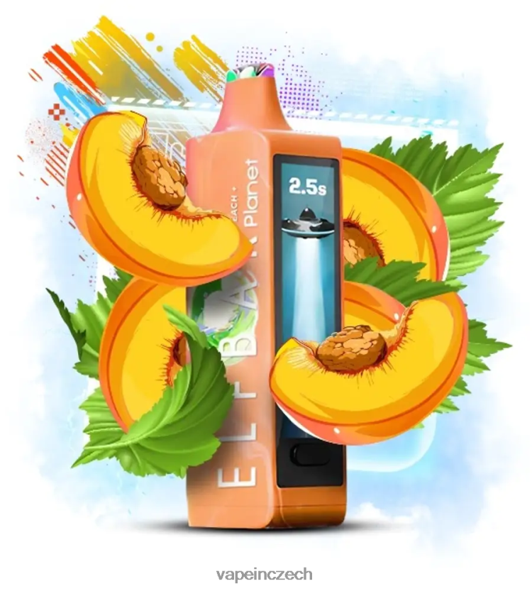 Vape Czech Republic - Elf Bar Planet 25 000 broskev F0824R24