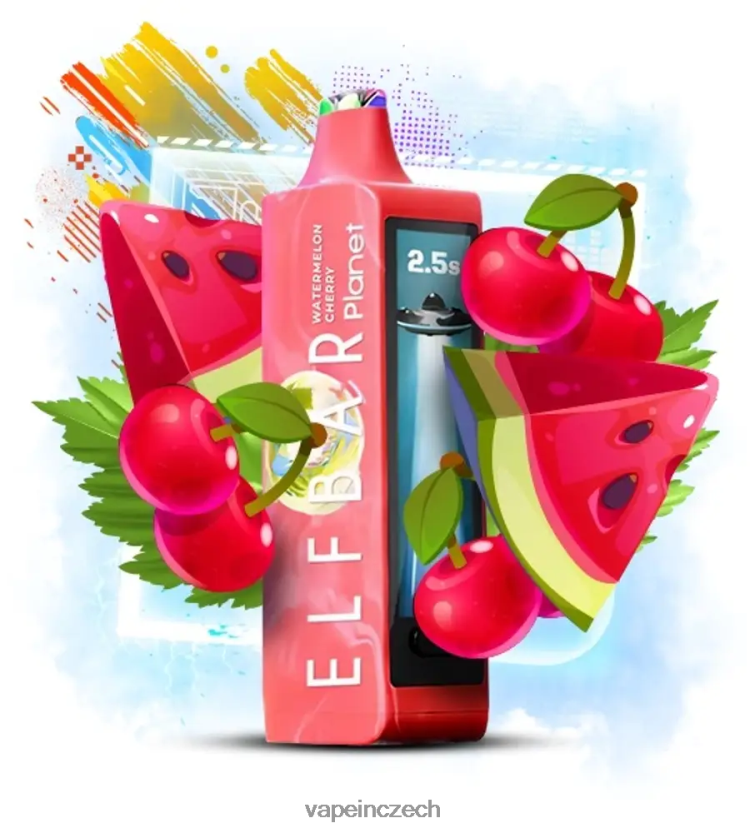 Vape Czech Republic - Elf Bar Planet 25 000 meloun třešeň F0824R21