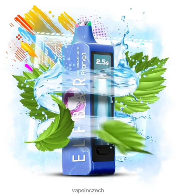 Vape Czech Republic - Elf Bar Planet 25 000 mořský vánek máta F0824R18