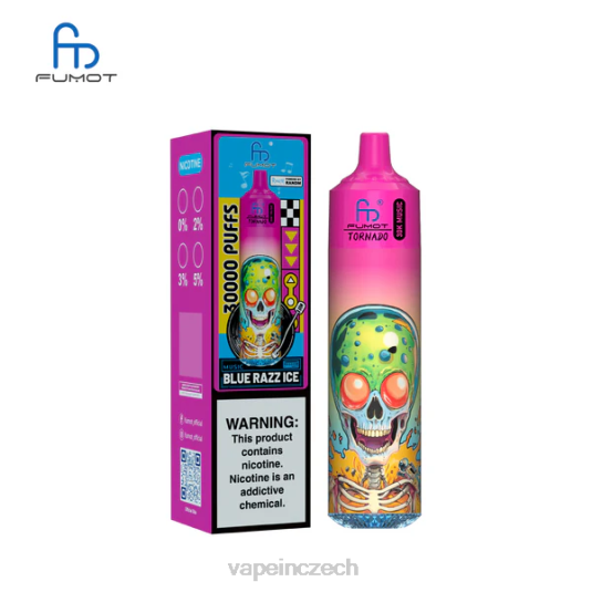 Vape Czech Republic - Fumot Tornado 30k hudby modrý razz led LL82L3