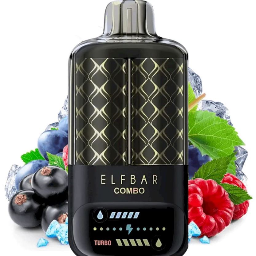 Vape In Czech - Elf Bar Combo 25 000 černý rybíz malina & hroznové víno F0824R8
