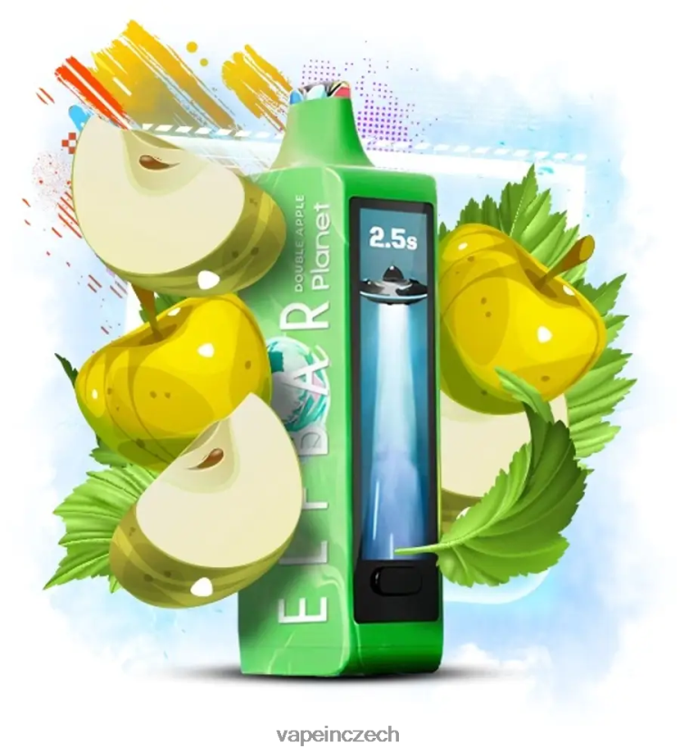 Vape In Czech - Elf Bar Planet 25 000 dvojité jablko F0824R14