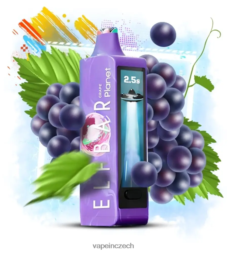 Vape Shop Brno - Elf Bar Planet 25 000 hroznový F0824R13