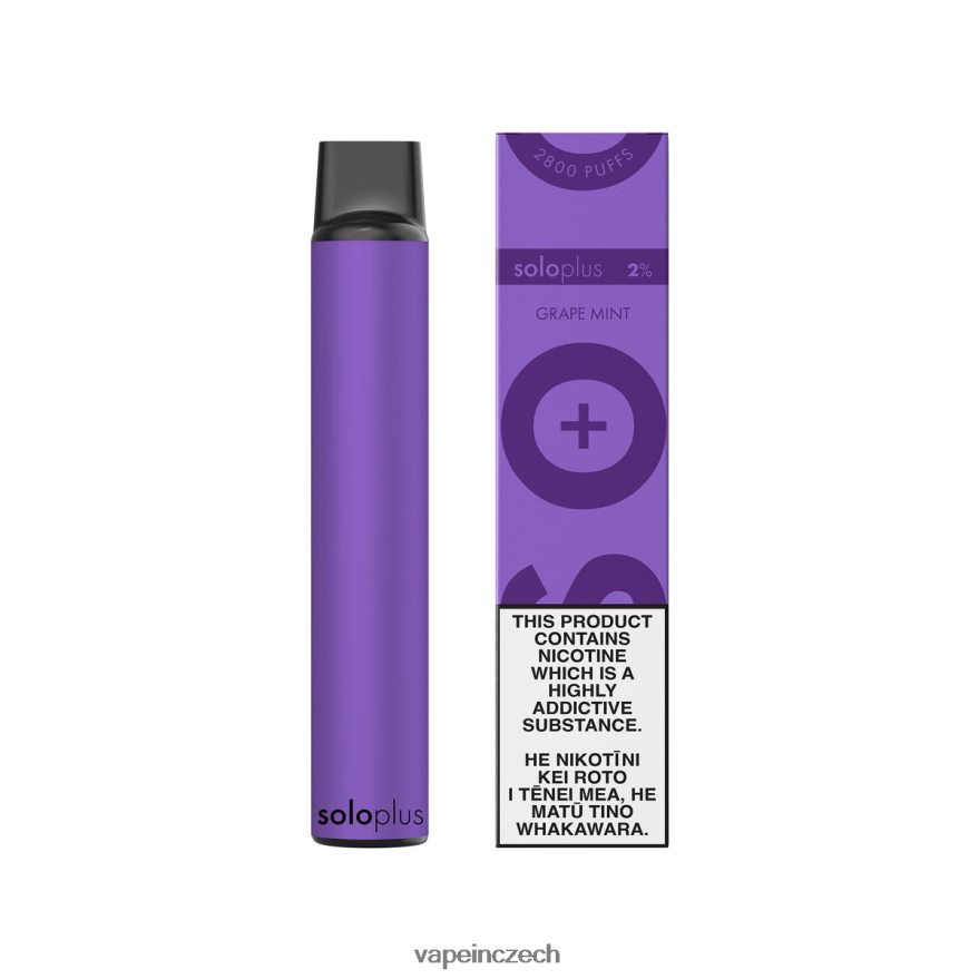Vape Czech Republic - Solo Plus jednorázová vapa J2Z68T27 hroznová máta