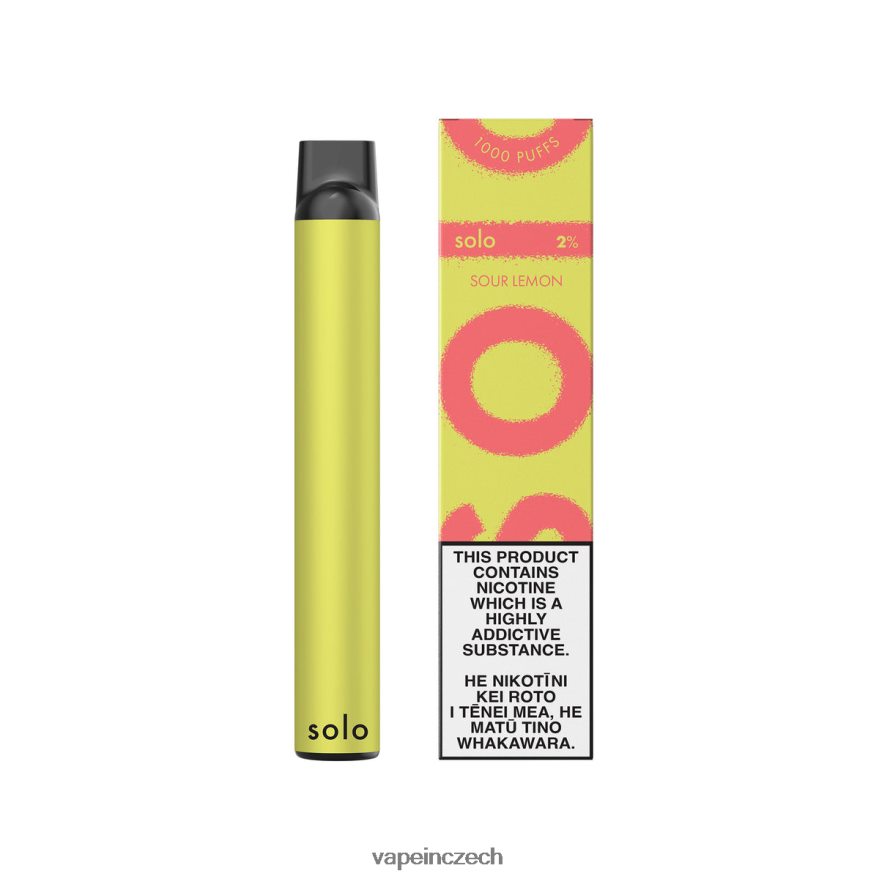 Vape Czech Republic - Solo jednorázová vapa J2Z68T12 kyselý citron