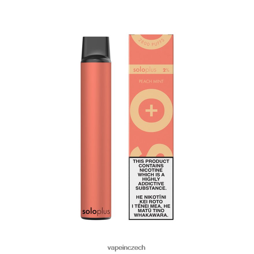 Vape In Czech - Solo Plus jednorázová vapa J2Z68T23 broskvová máta